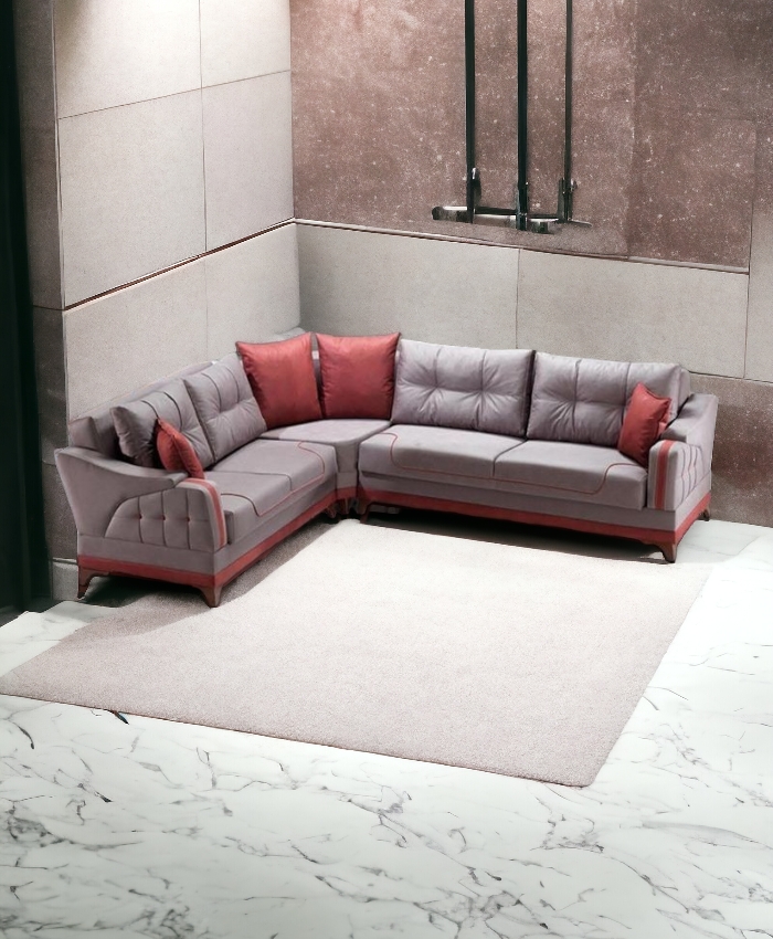 VELVET CONER SOFA 