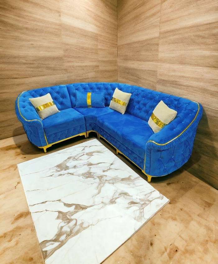 VELVET CONER SOFA 