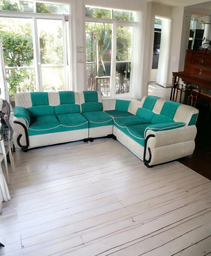 VELVET CONER SOFA 