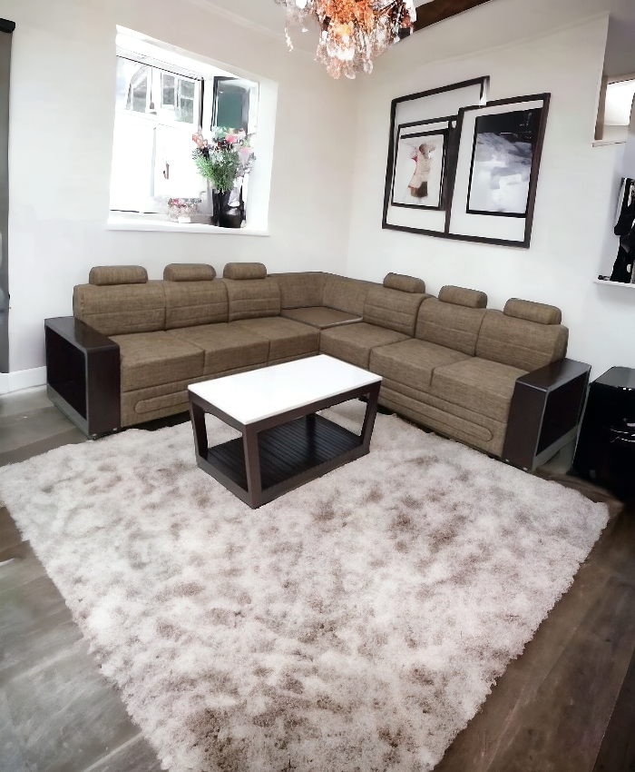 VELVET CONER SOFA 
