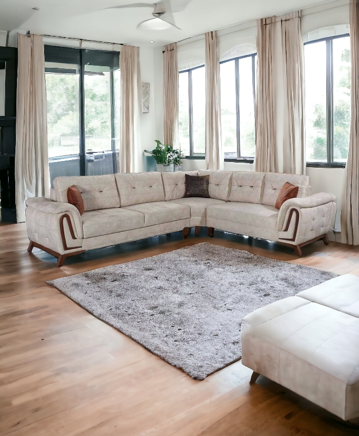 VELVET CONER SOFA 
